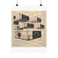 Cassette Grid Architecture Art Print — Histotechnology by Canvas & Click