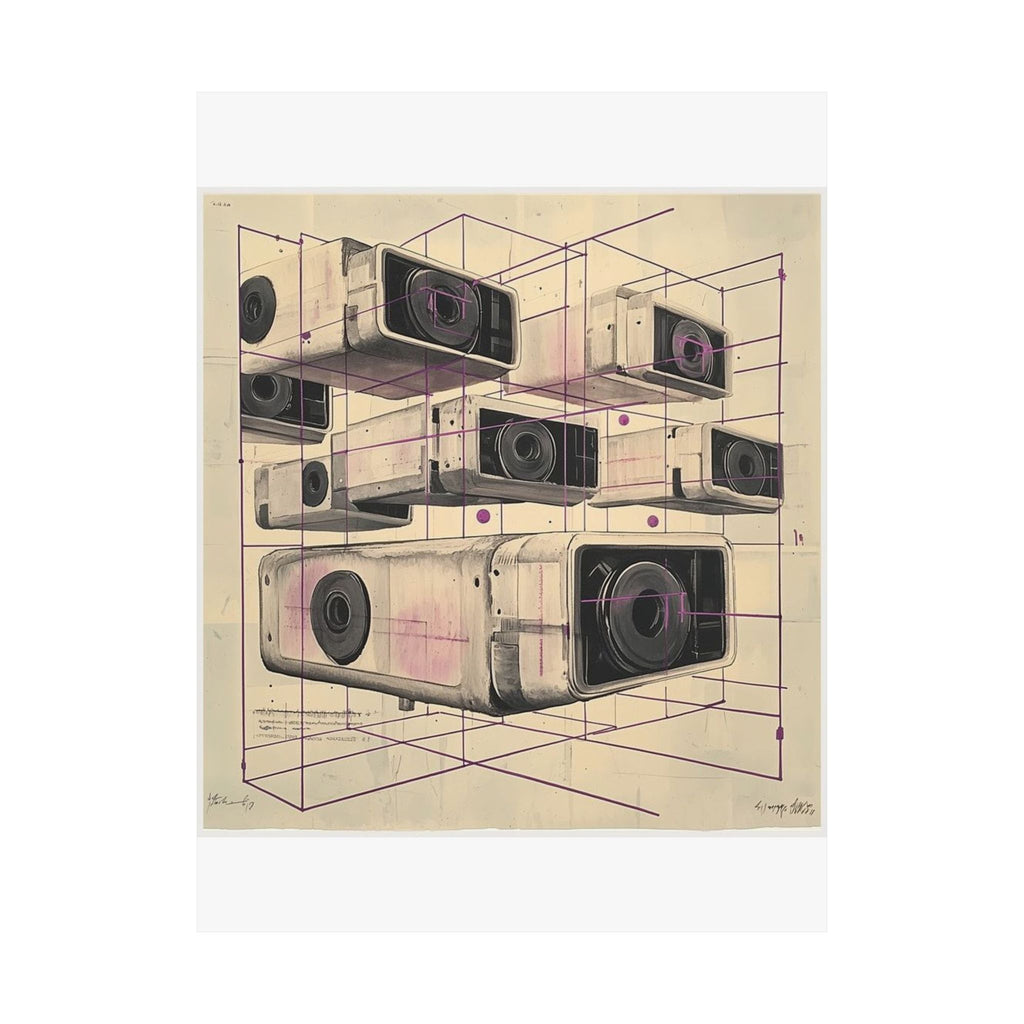 Cassette Grid Architecture Art Print — Histotechnology by Canvas & Click (view 10)