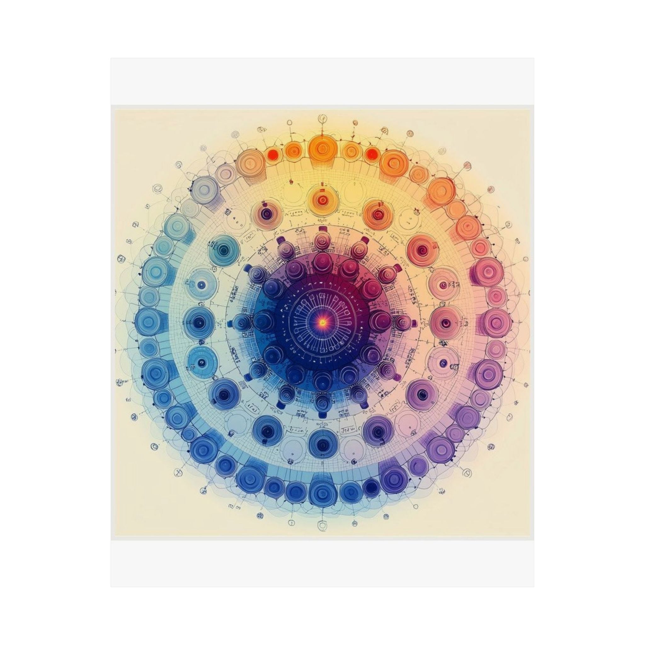 Microscope Objective Mandala Art Print — Histotechnology by Canvas & Click (view 7)