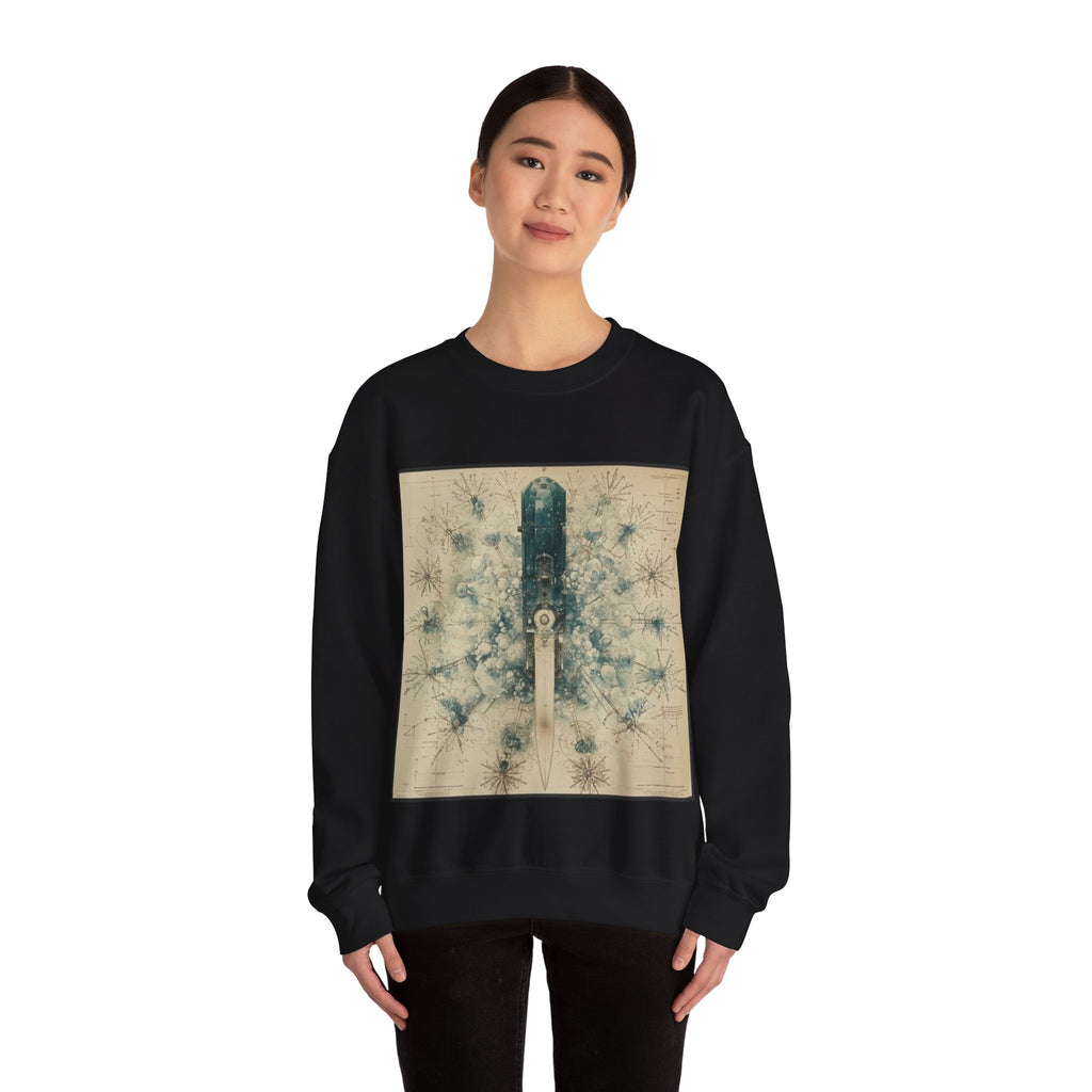 Cryostat Crystal Blade Sweatshirt — Histotechnology by Canvas & Click (view 4)