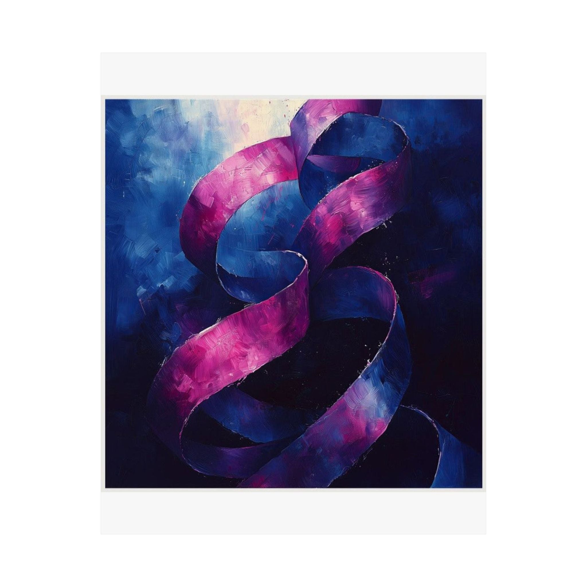 Ribbon Curl Expressionism Art Print — Histotechnology by Canvas & Click (view 7)