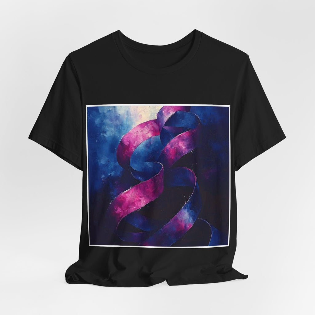 Ribbon Curl Expressionism T-Shirt — Histotechnology by Canvas & Click (view 4)