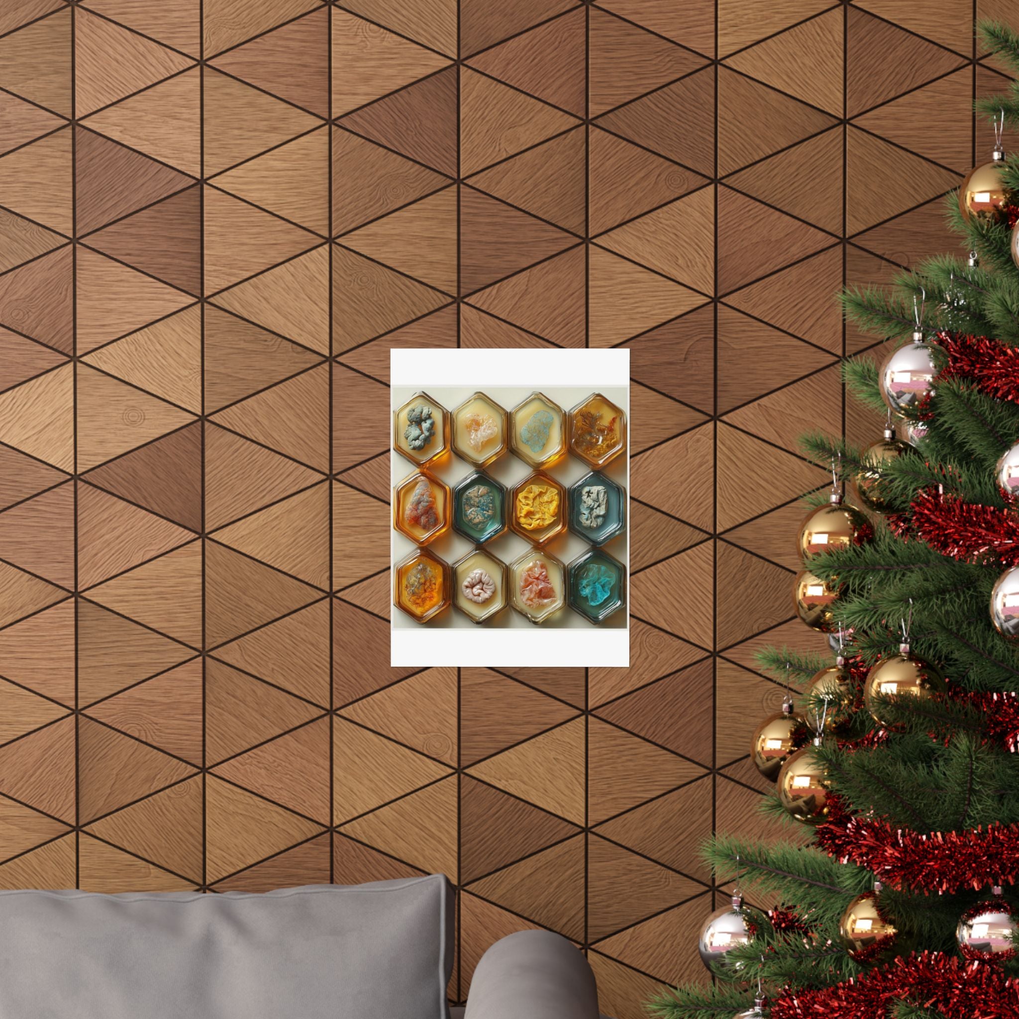 Embedding Mold Honeycomb Art Print — Histotechnology by Canvas & Click (view 6)