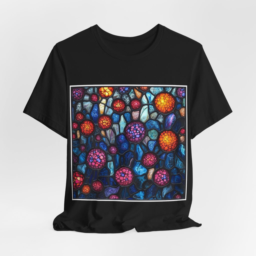 Cellular Stained Glass T-Shirt — Histotechnology by Canvas & Click (view 4)