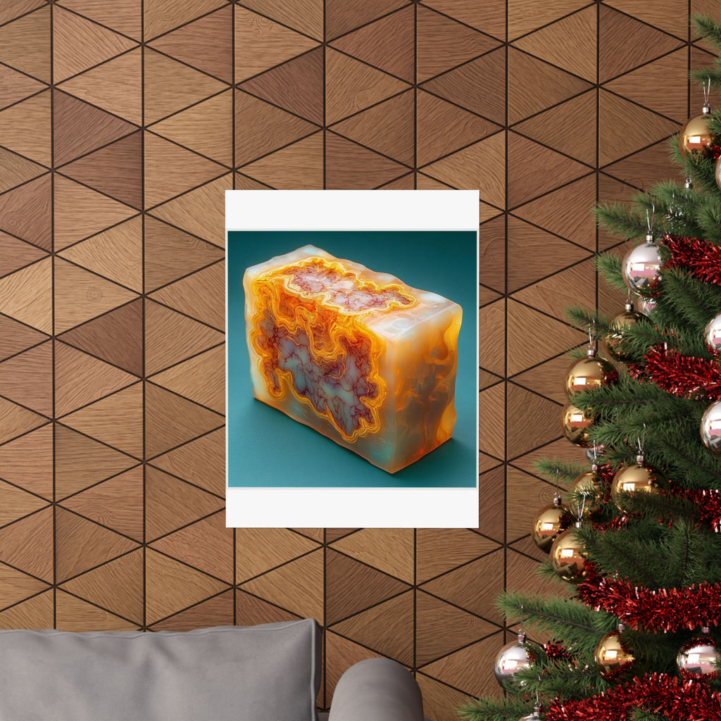 Amber Block Cross-Section Art Print — Histotechnology by Canvas & Click (view 12)
