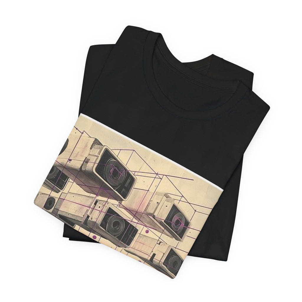 Cassette Grid Architecture T-Shirt — Histotechnology by Canvas & Click (view 3)
