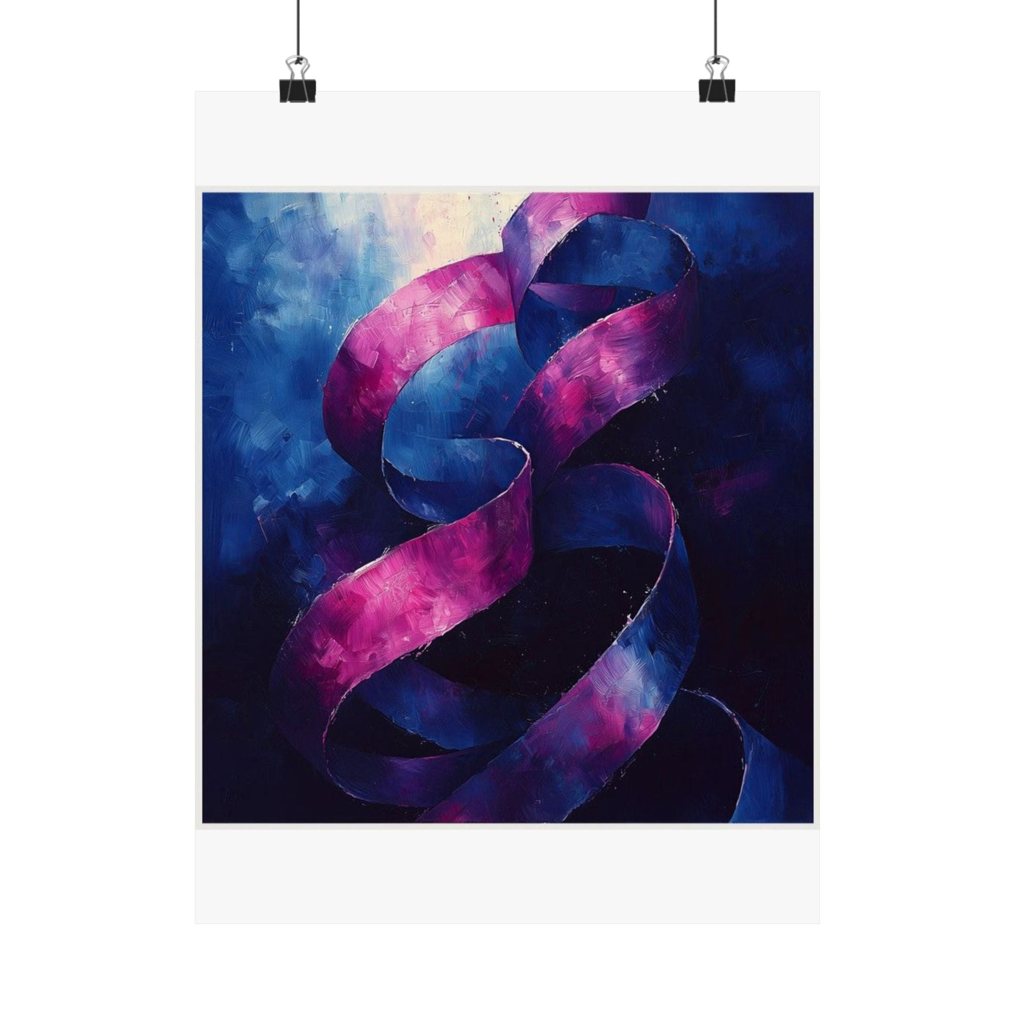 Ribbon Curl Expressionism Art Print — Histotechnology by Canvas & Click