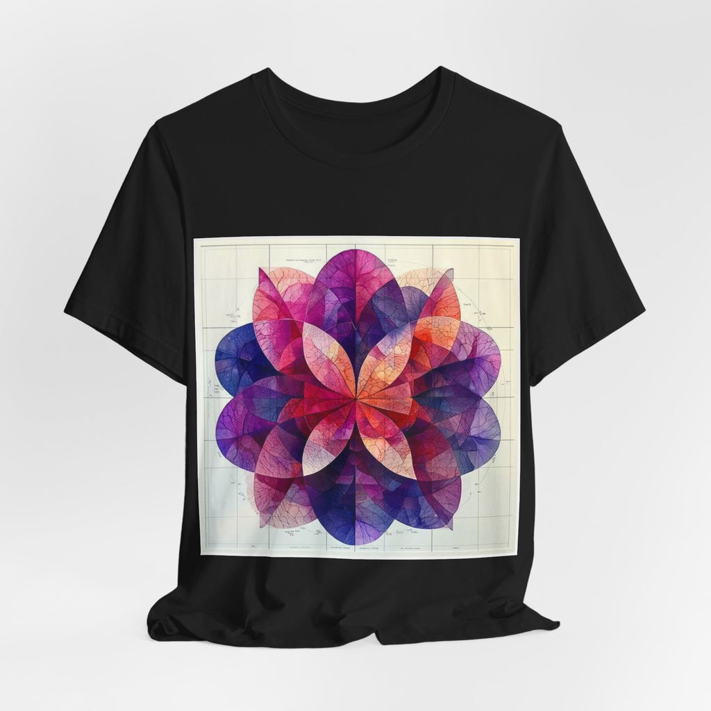 Kaleidoscopic Tissue Ribbons T-Shirt — Histotechnology by Canvas & Click (view 4)