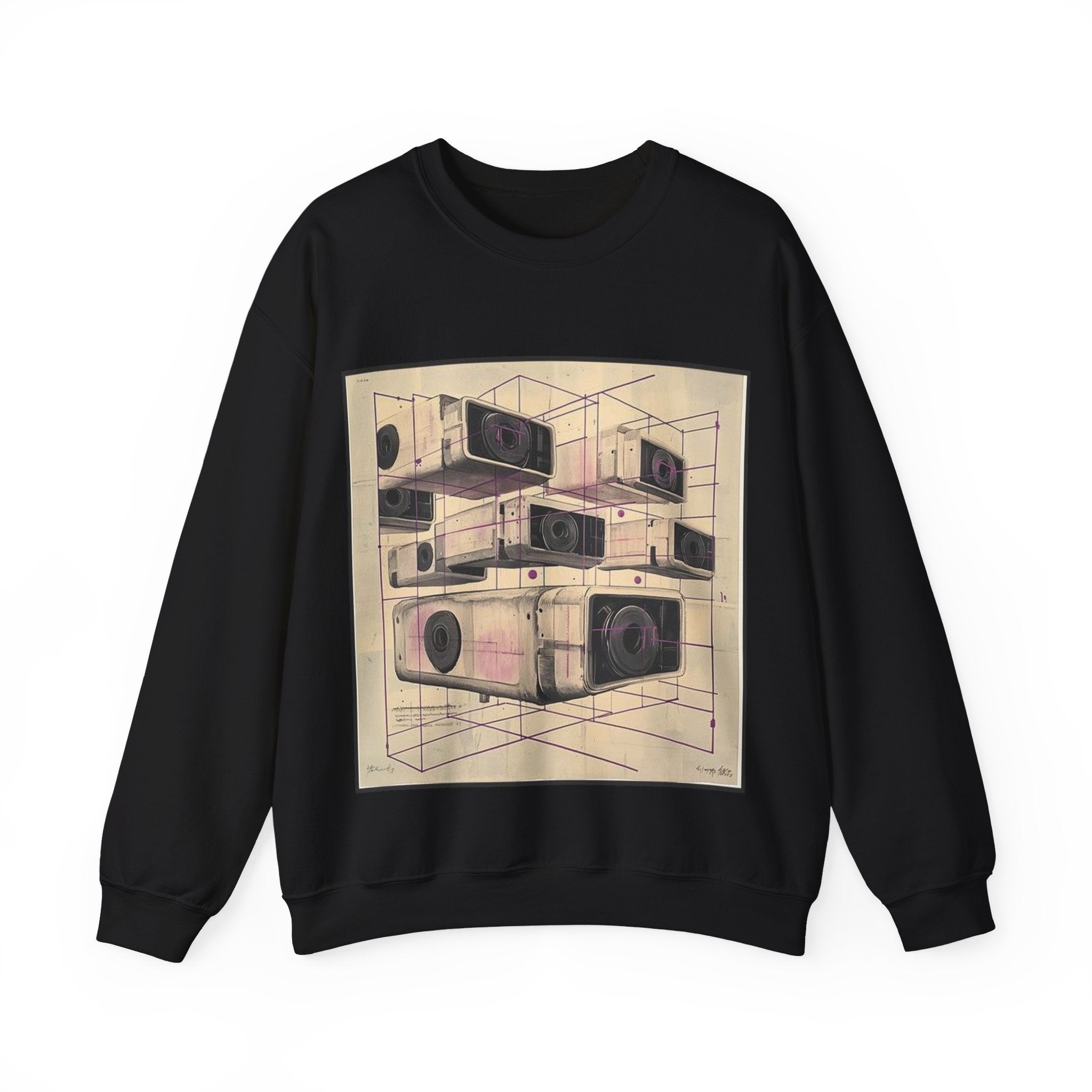 Cassette Grid Architecture Sweatshirt — Histotechnology by Canvas & Click