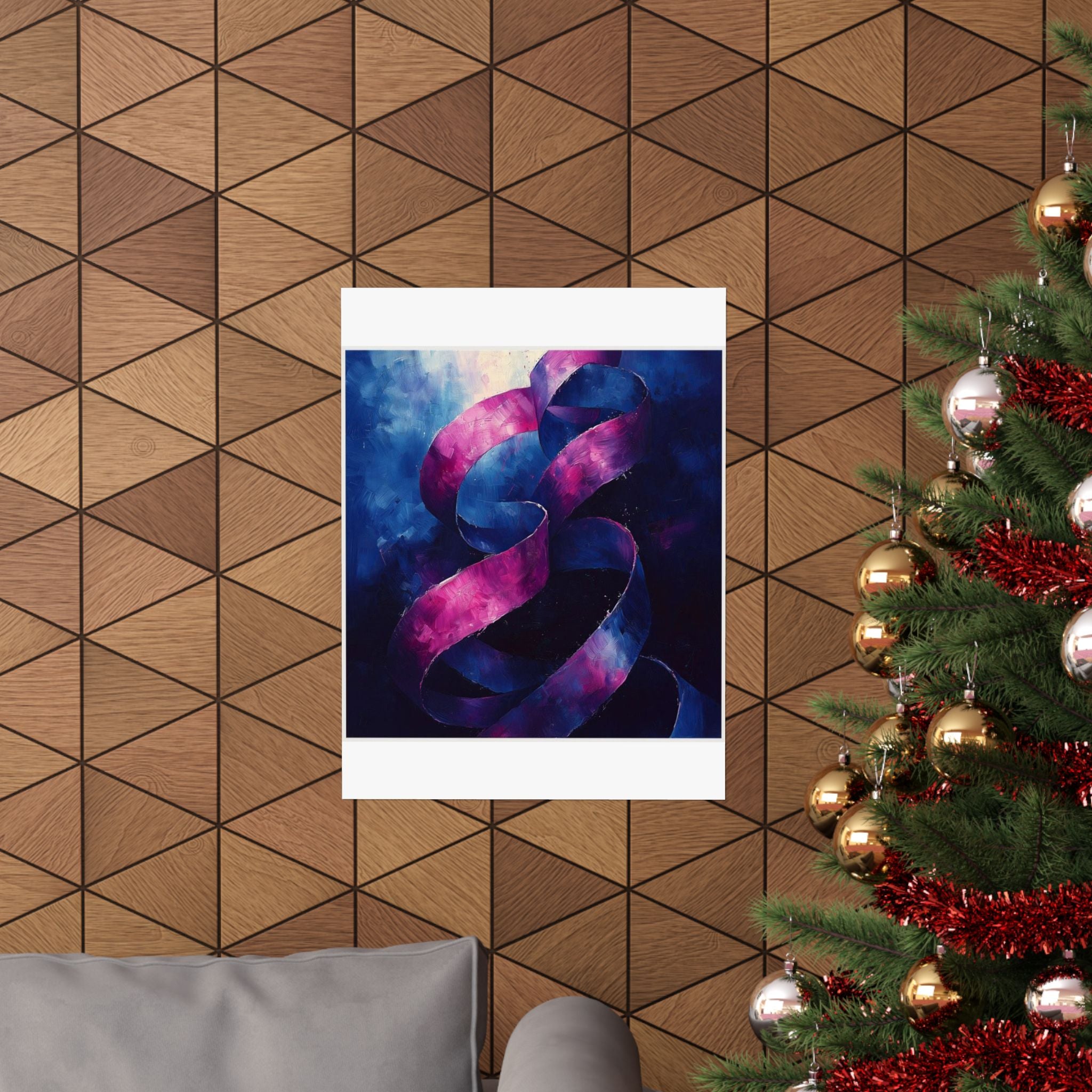 Ribbon Curl Expressionism Art Print — Histotechnology by Canvas & Click (view 12)
