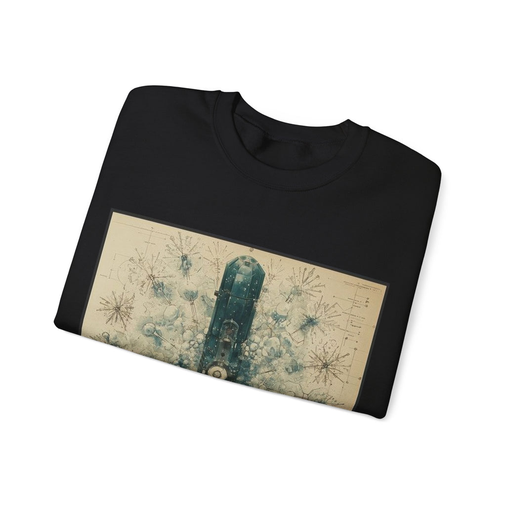 Cryostat Crystal Blade Sweatshirt — Histotechnology by Canvas & Click (view 3)