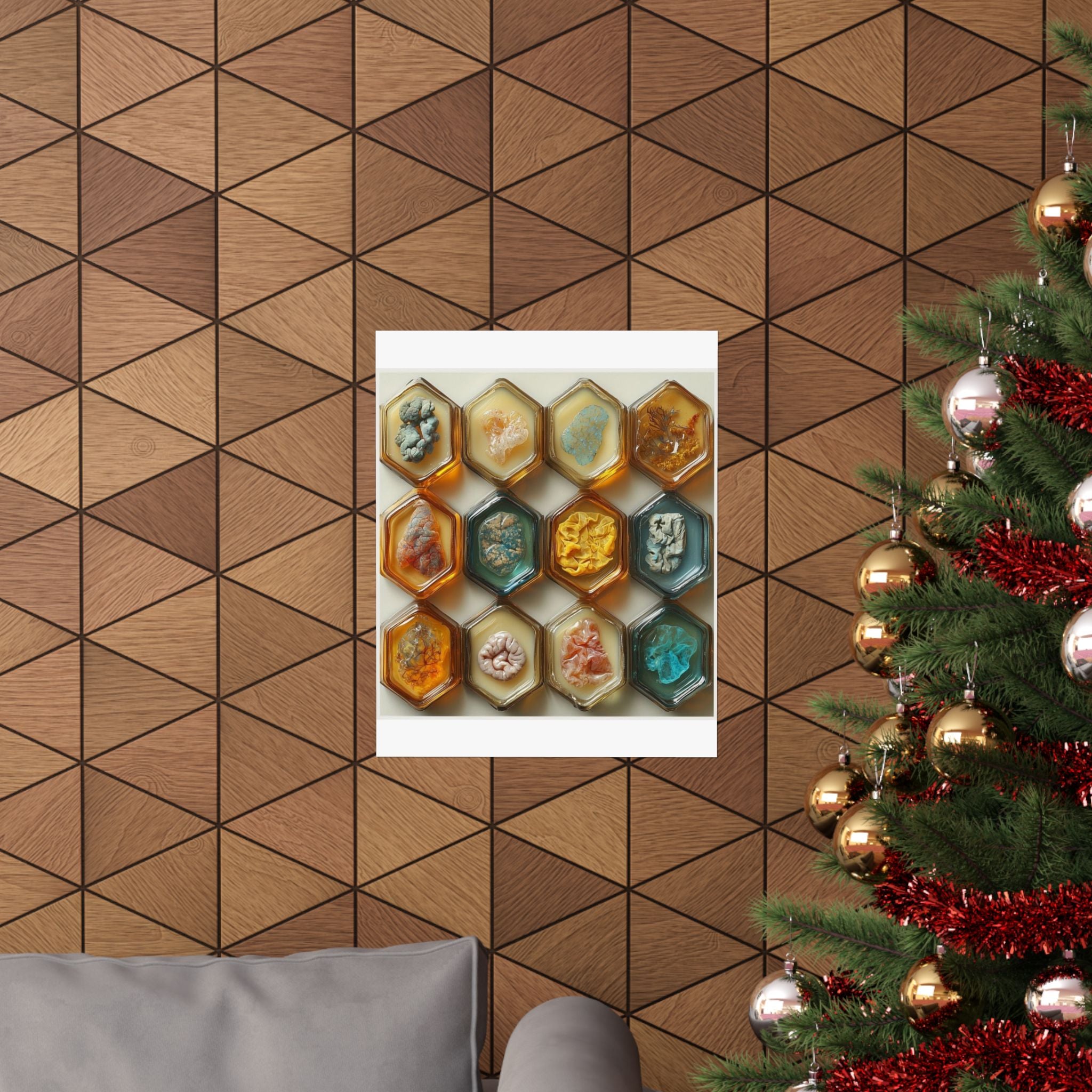 Embedding Mold Honeycomb Art Print — Histotechnology by Canvas & Click (view 9)