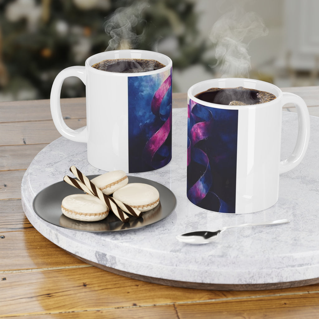 Ribbon Curl Expressionism Mug — Histotechnology by Canvas & Click (view 6)