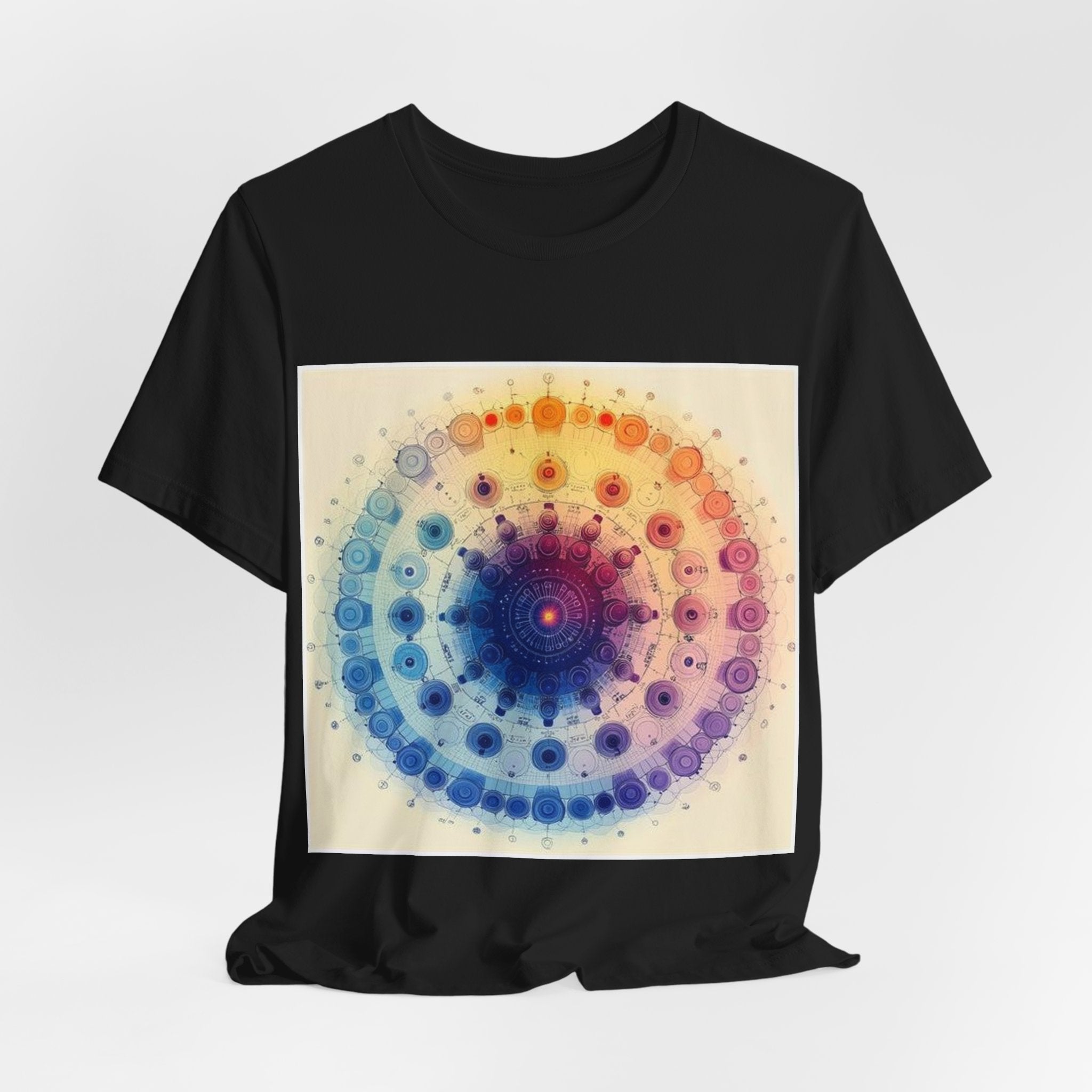 Microscope Objective Mandala T-Shirt — Histotechnology by Canvas & Click (view 4)