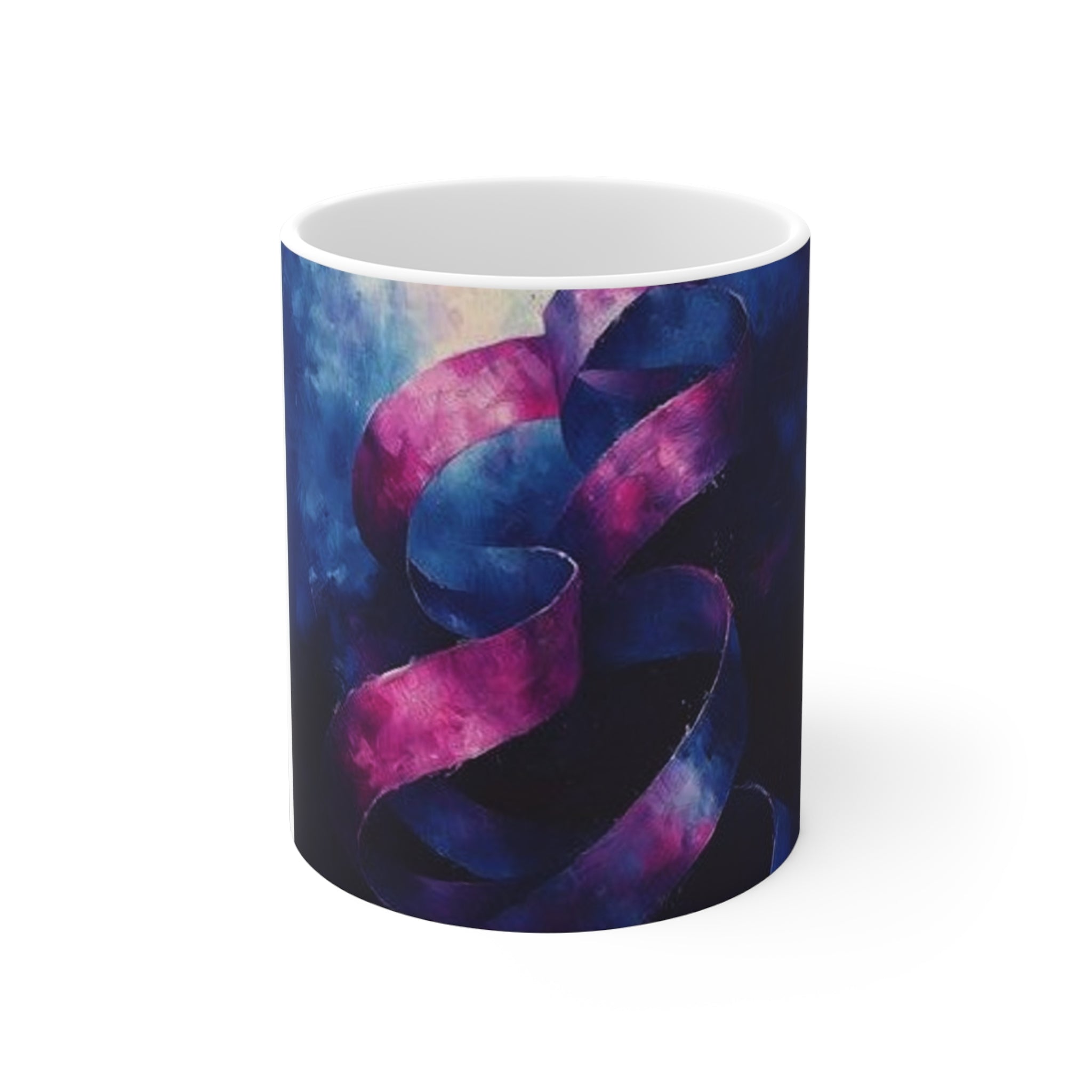 Ribbon Curl Expressionism Mug — Histotechnology by Canvas & Click