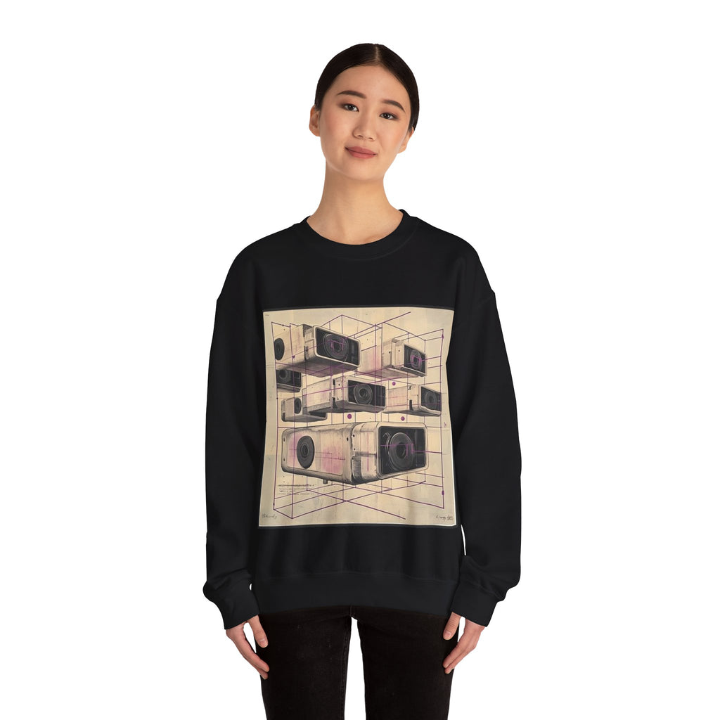 Cassette Grid Architecture Sweatshirt — Histotechnology by Canvas & Click (view 4)