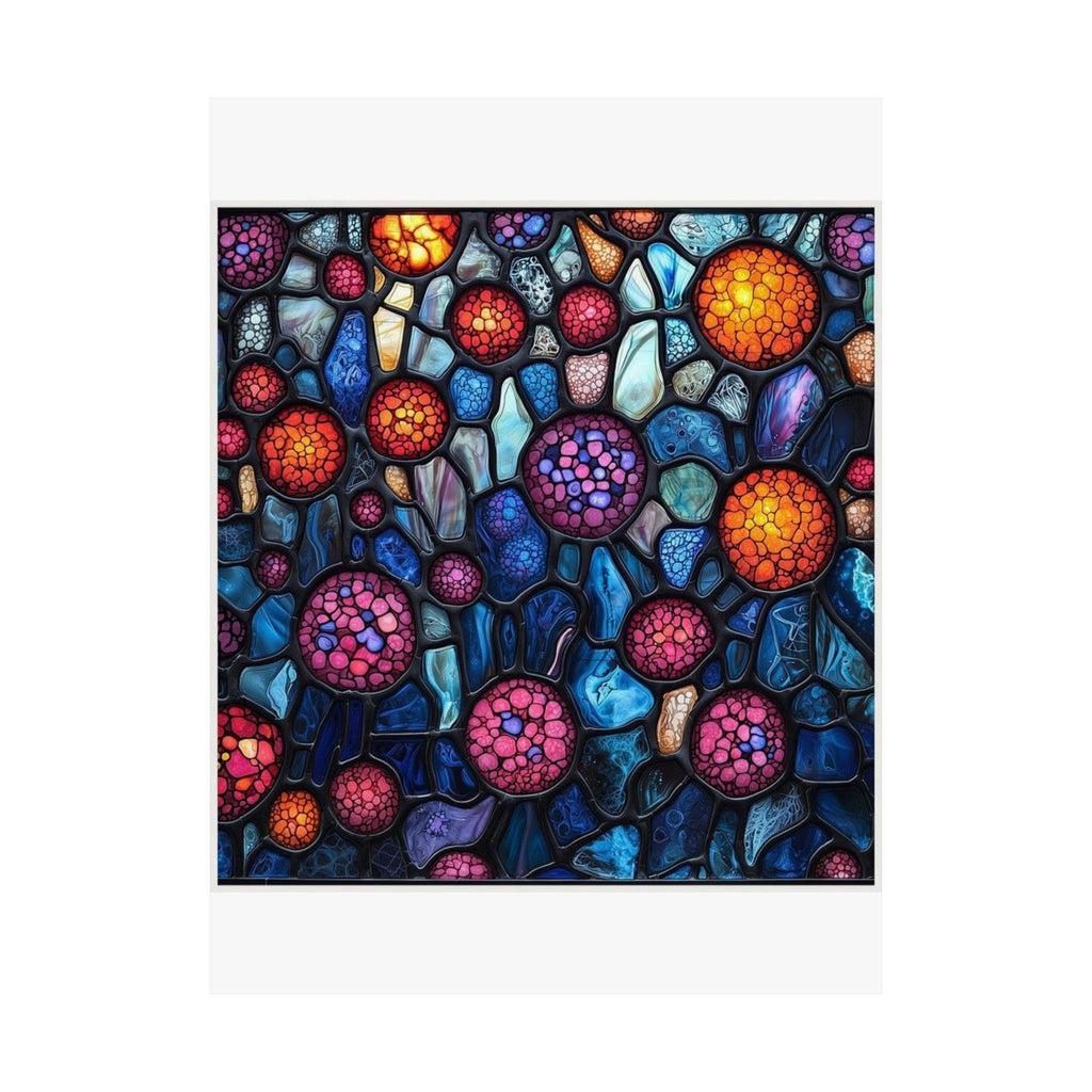 Cellular Stained Glass Art Print — Histotechnology by Canvas & Click (view 10)