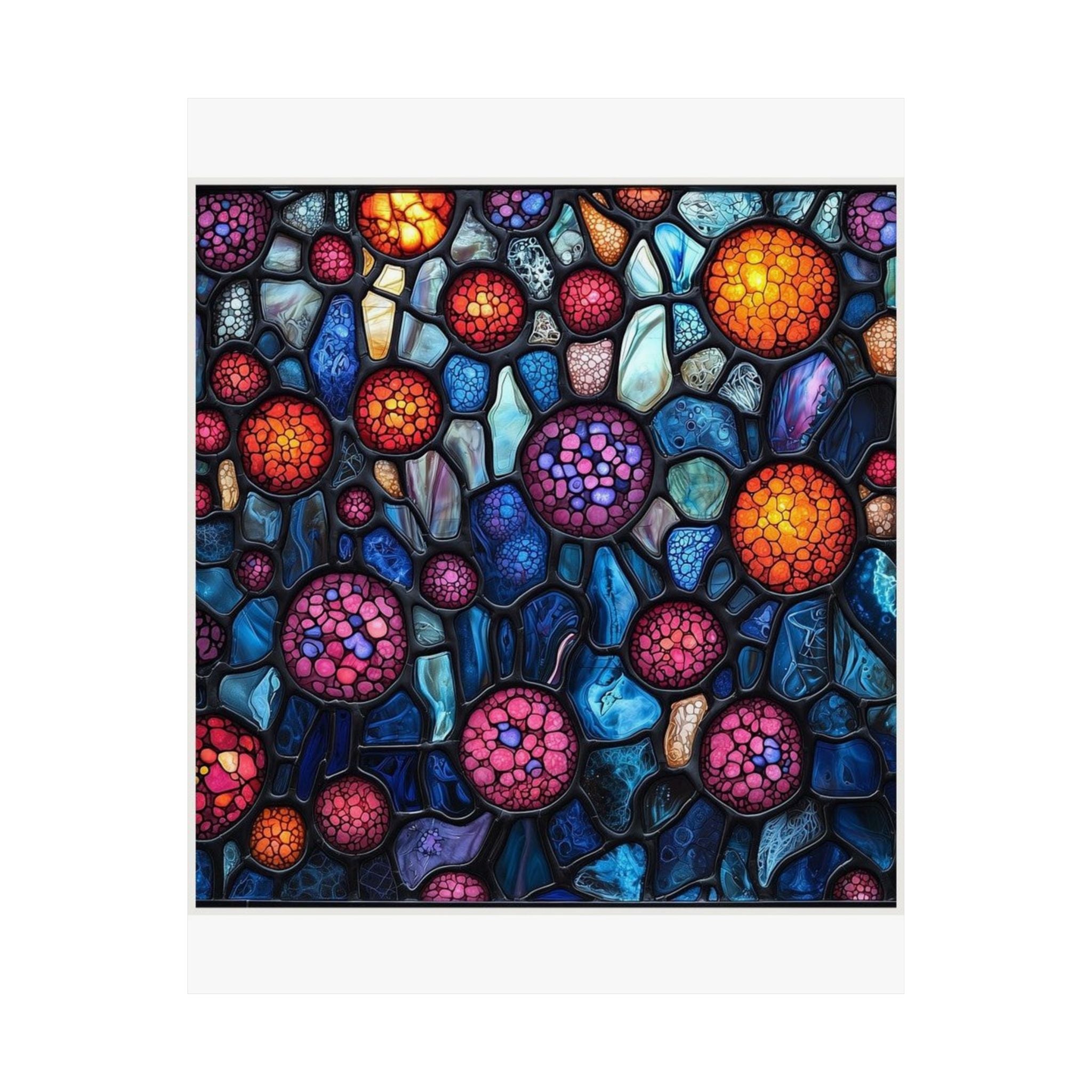 Cellular Stained Glass Art Print — Histotechnology by Canvas & Click (view 7)