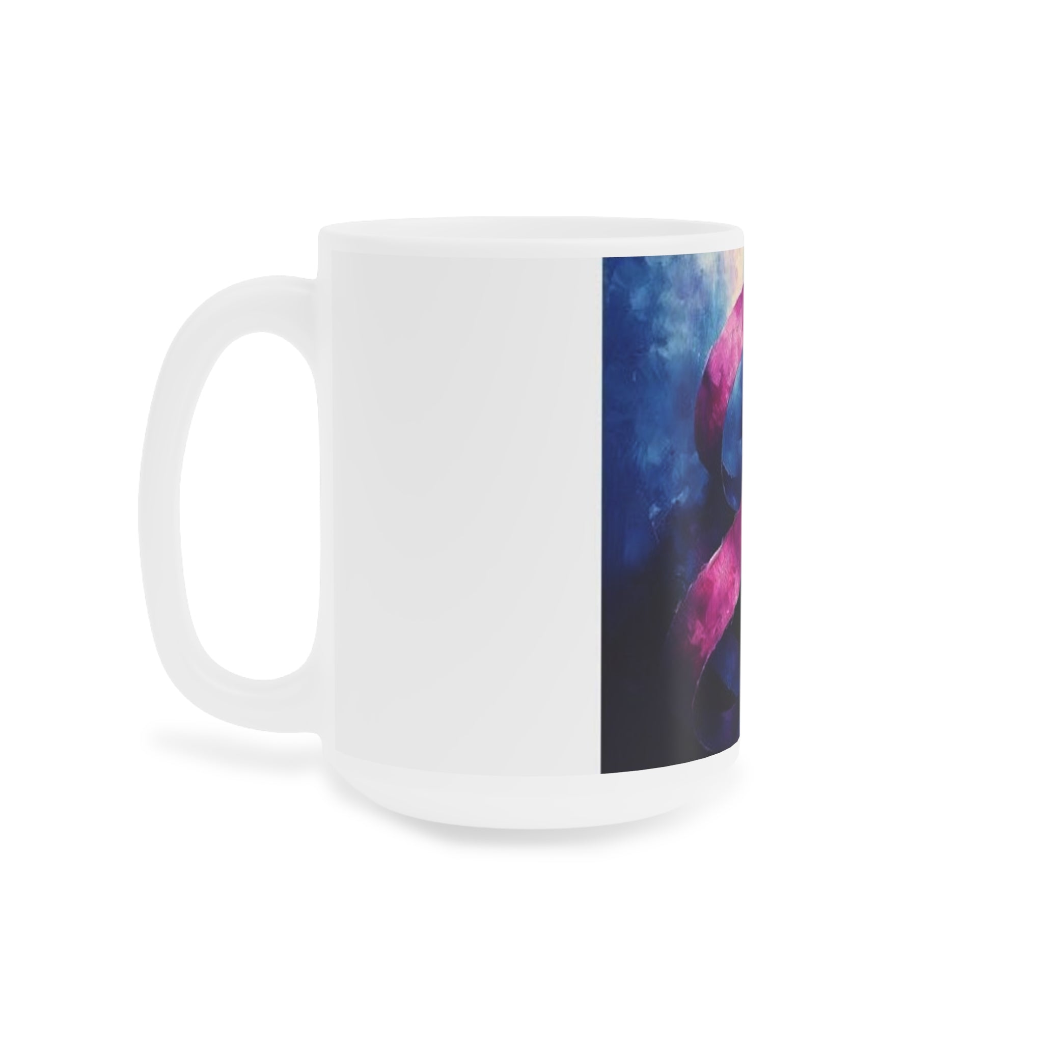 Ribbon Curl Expressionism Mug — Histotechnology by Canvas & Click (view 7)