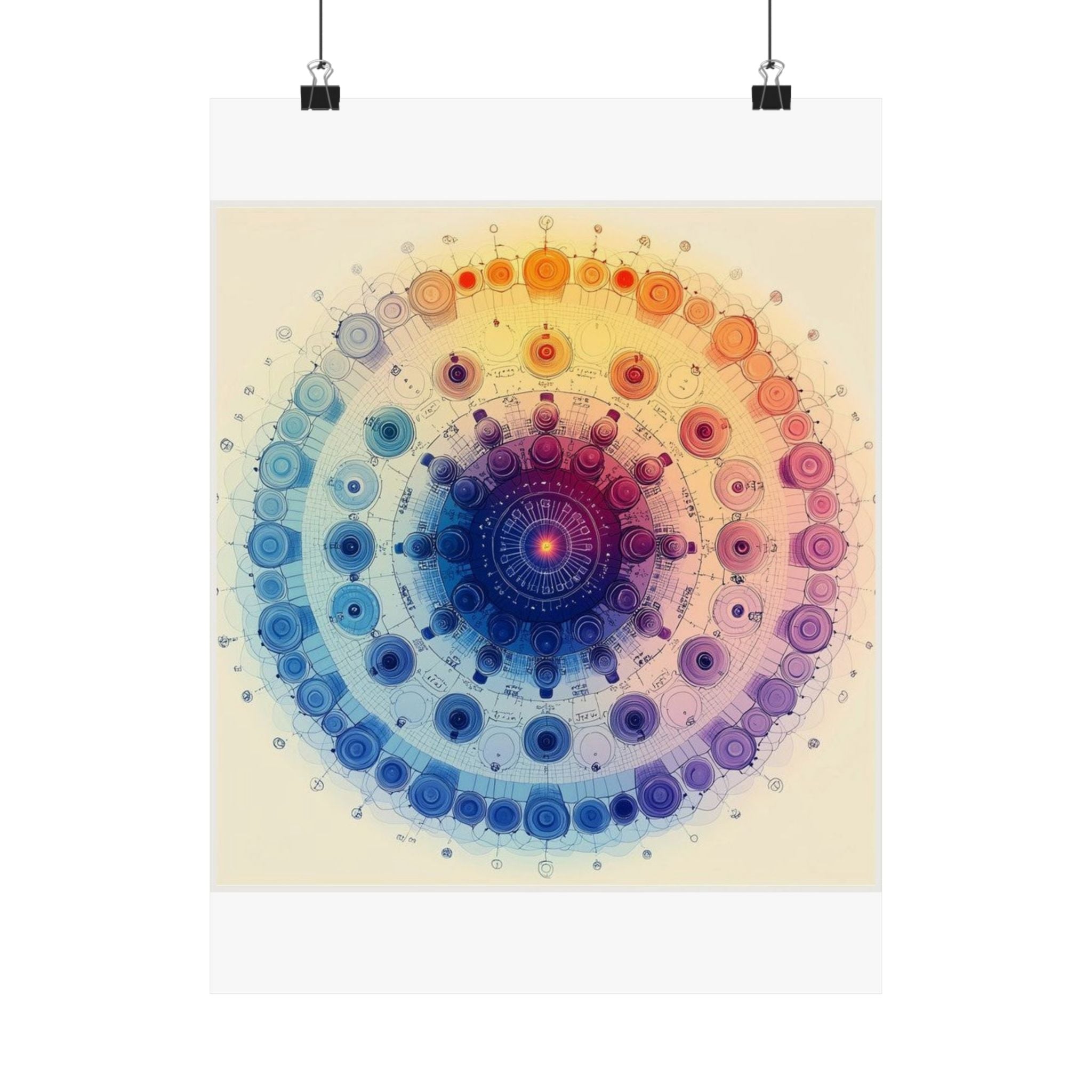Microscope Objective Mandala Art Print — Histotechnology by Canvas & Click