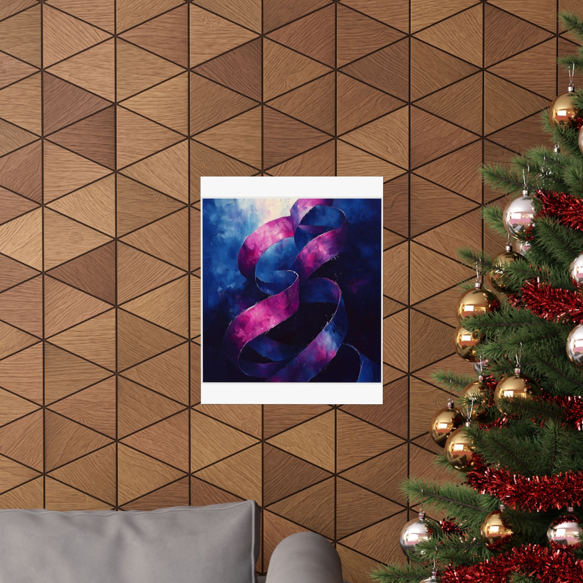 Ribbon Curl Expressionism Art Print — Histotechnology by Canvas & Click (view 9)