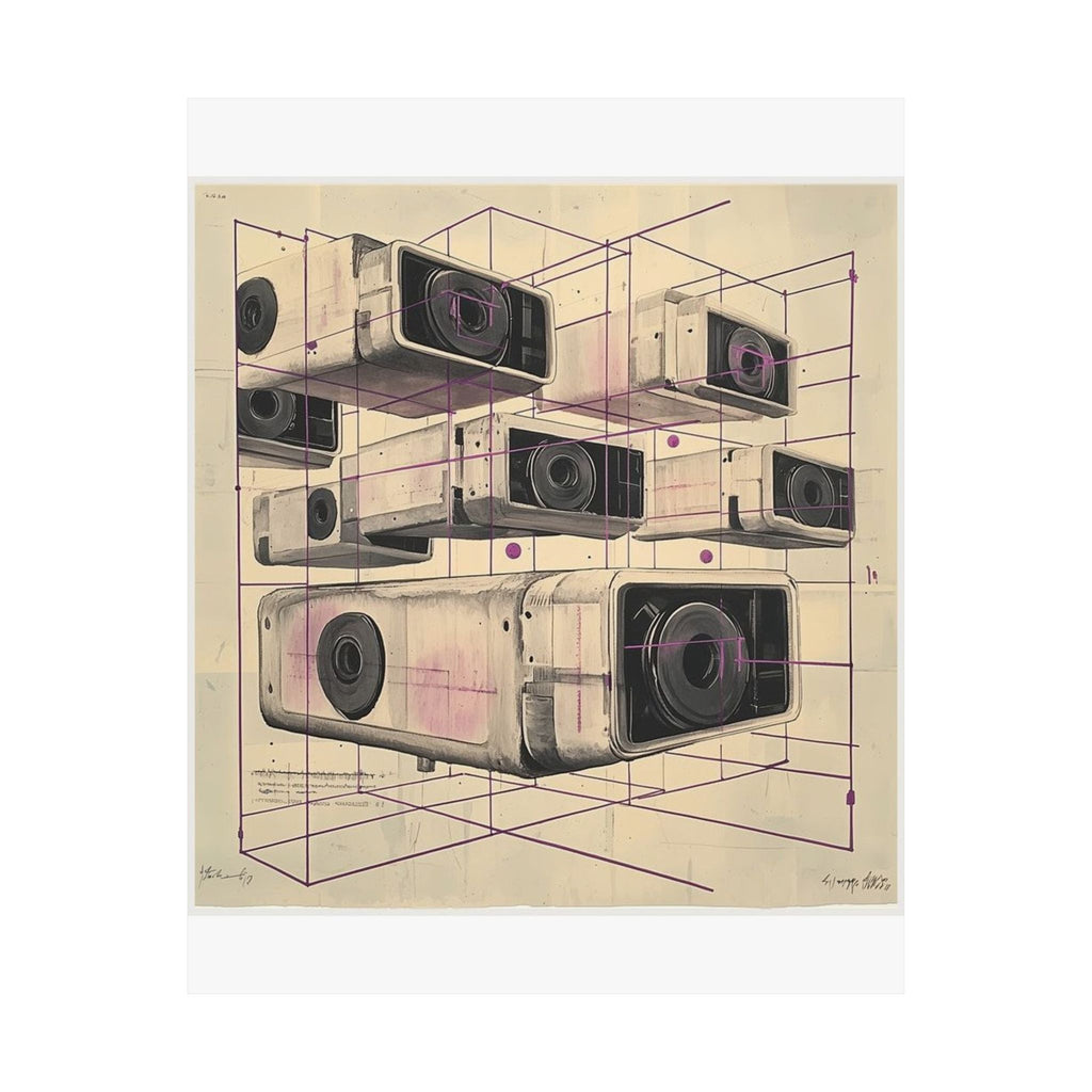 Cassette Grid Architecture Art Print — Histotechnology by Canvas & Click (view 7)