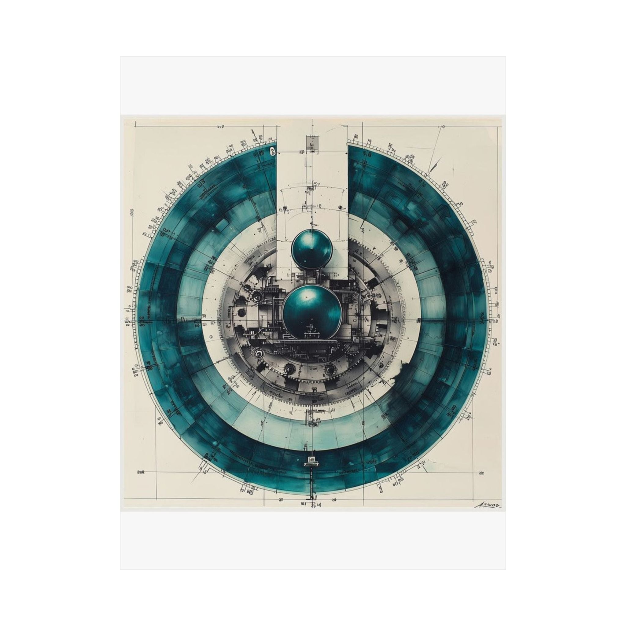 Precision Microtome Wheel Art Print — Histotechnology by Canvas & Click (view 4)
