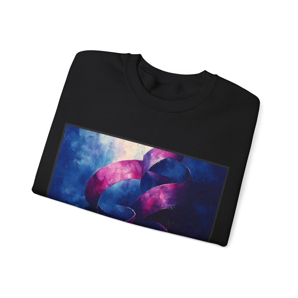 Ribbon Curl Expressionism Sweatshirt — Histotechnology by Canvas & Click (view 3)