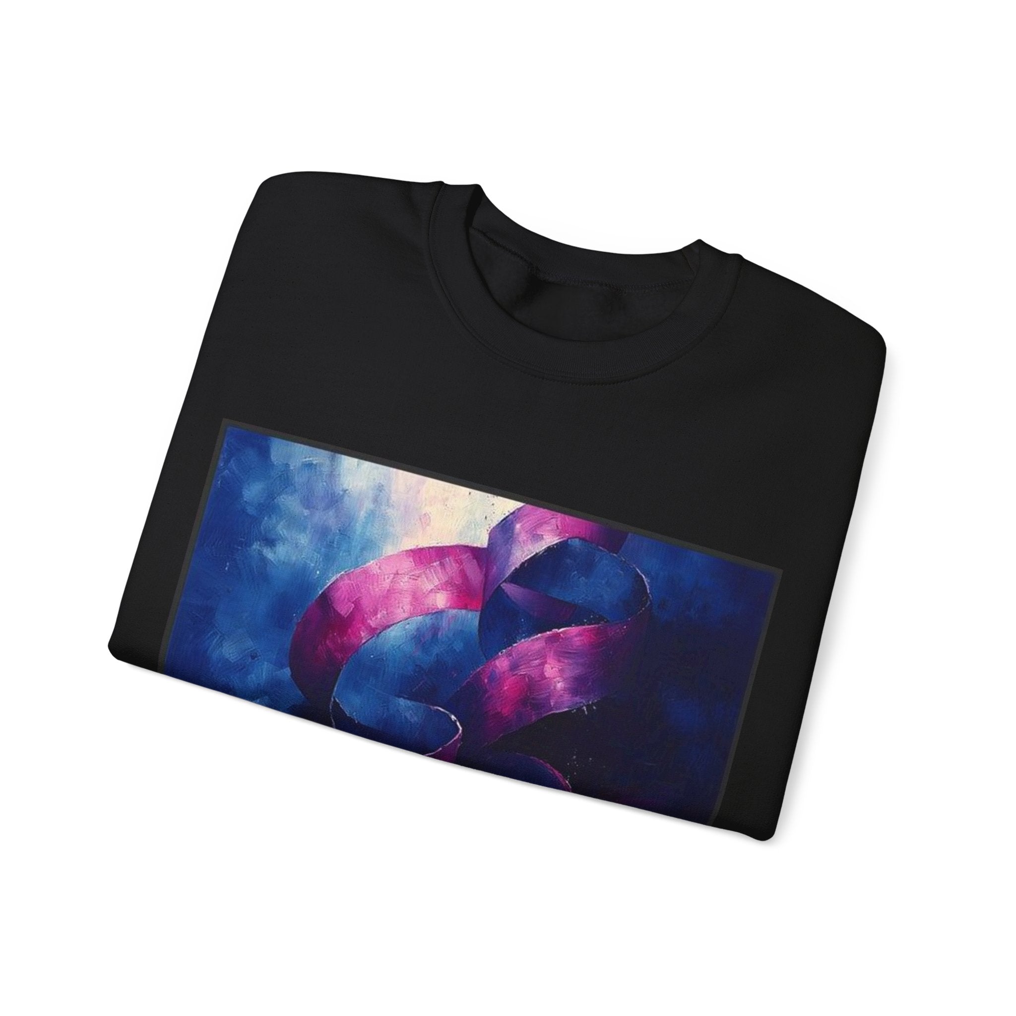 Ribbon Curl Expressionism Sweatshirt — Histotechnology by Canvas & Click (view 3)