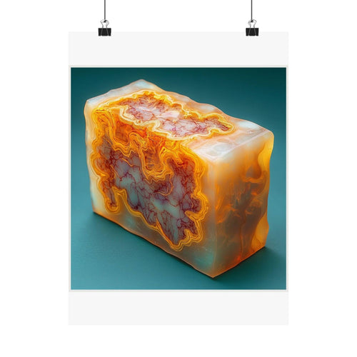 Amber Block Cross-Section Art Print — Histotechnology by Canvas & Click