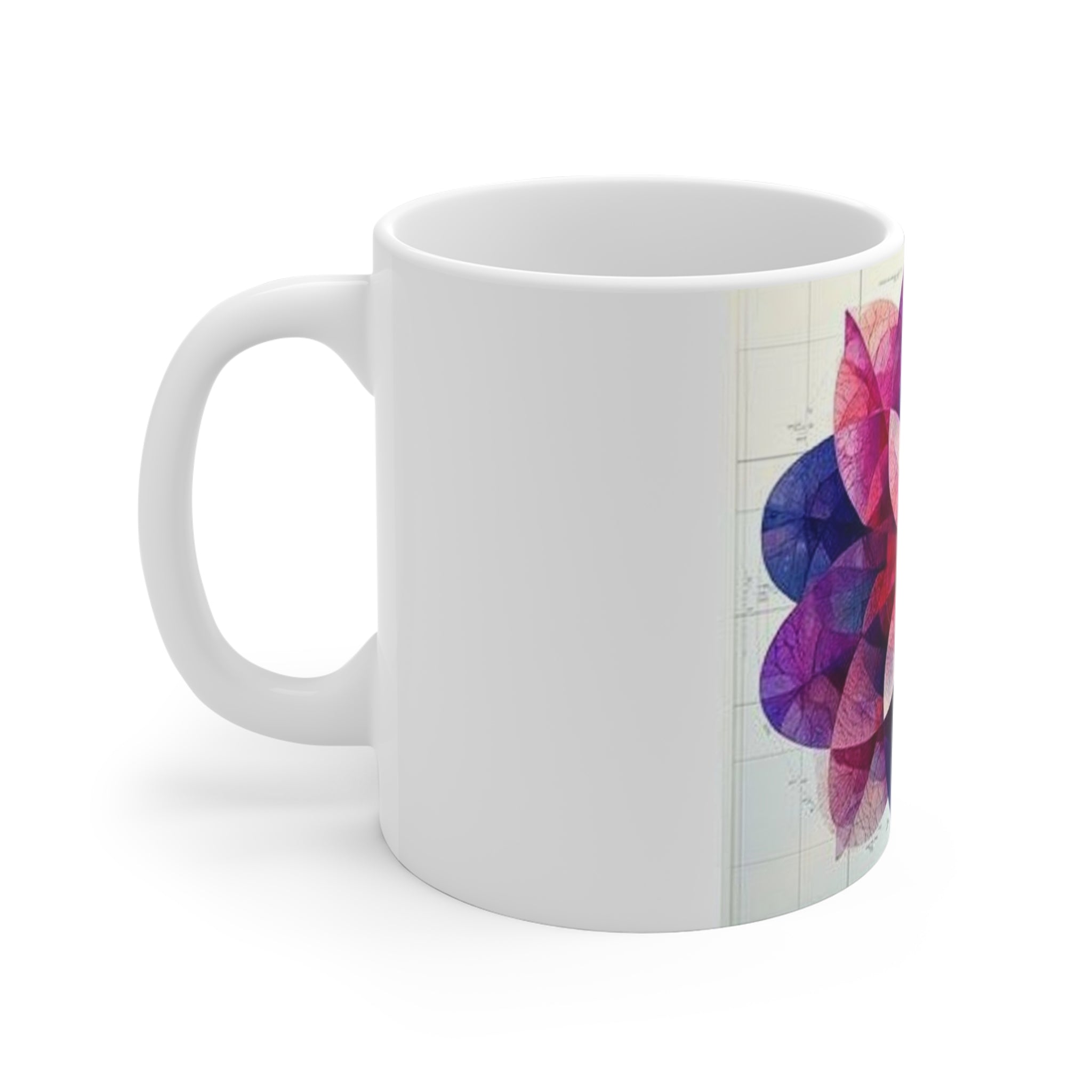 Kaleidoscopic Tissue Ribbons Mug — Histotechnology by Canvas & Click (view 4)